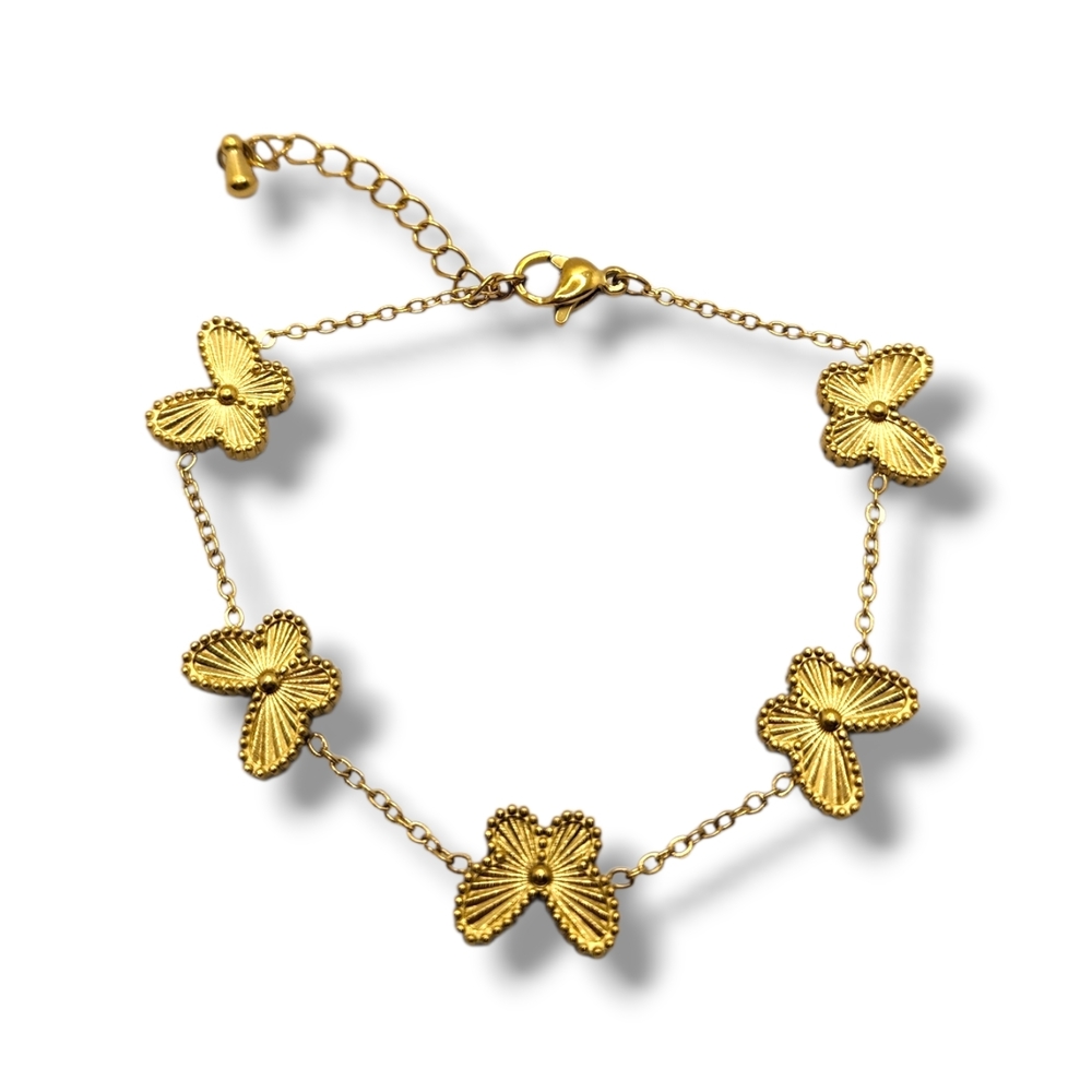 Elegant Gold Butterfly Bracelet